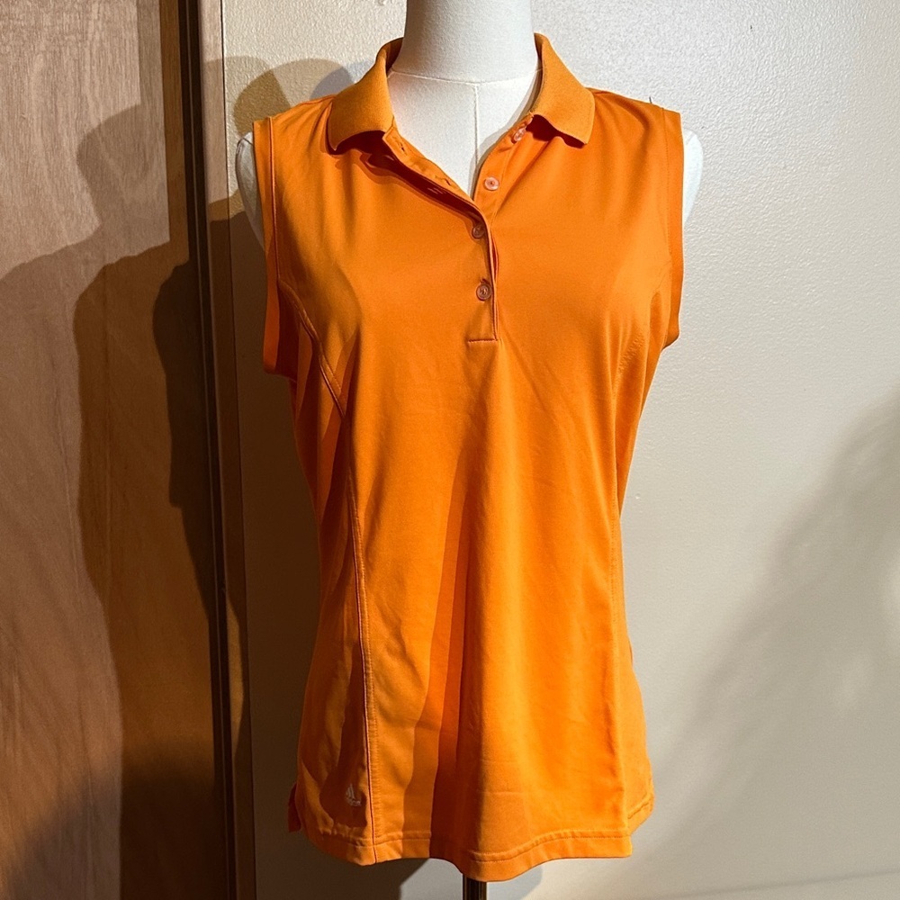 adidas Orange Sleeveless Tank Top